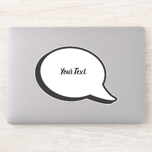 Colorful Thuisbels en Speech Bubbles Sticker