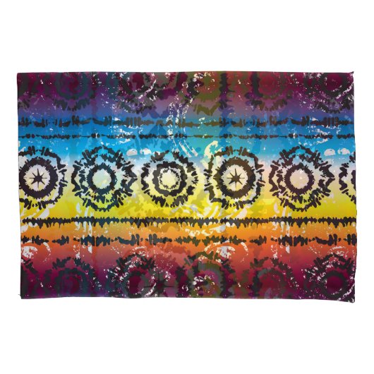 Colorful Tie Dye Batik Design Kussenslopen (Voorkant-Links)