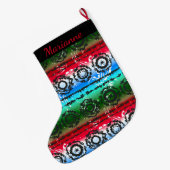 Colorful Tie Dye Batik Large kerststop Grote Kerstsok (Achterkant (Hangend))