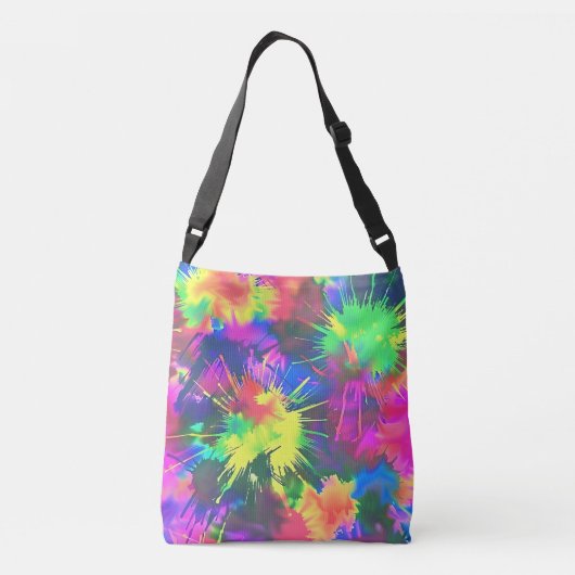 Colorful Tie Dye Crossbody Tas (Achterkant)