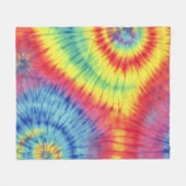 Colorful Tie Dye Fleece Deken (Voorkant (Horizontaal))