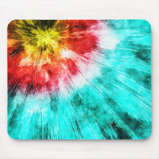 Colorful Tie Dye Muismat (Voorkant)