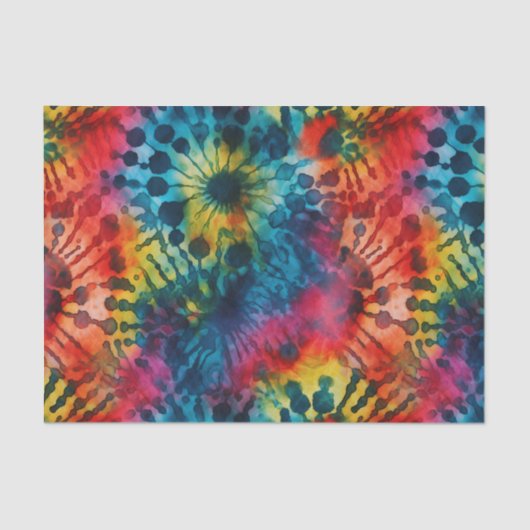 Colorful Tie Dye Multi-color Tissuepapier (Voorkant)