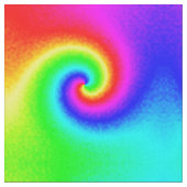 Colorful Tie Dye Rainbow Swirl Hippie Boho Chic Stof (Close Up)