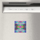 Colorful Tie Dye Style Art Magneet (Insitu (Vaatwasser))