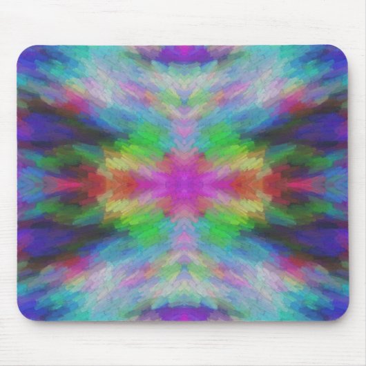 Colorful Tie Dye Style Art Muismat (Voorkant)
