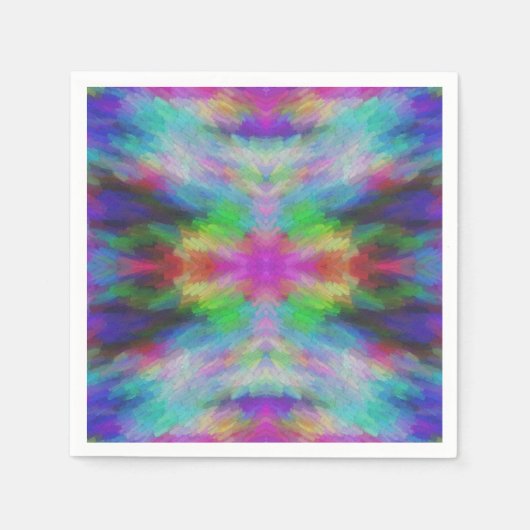Colorful Tie Dye Style Art Servet (Voorkant)
