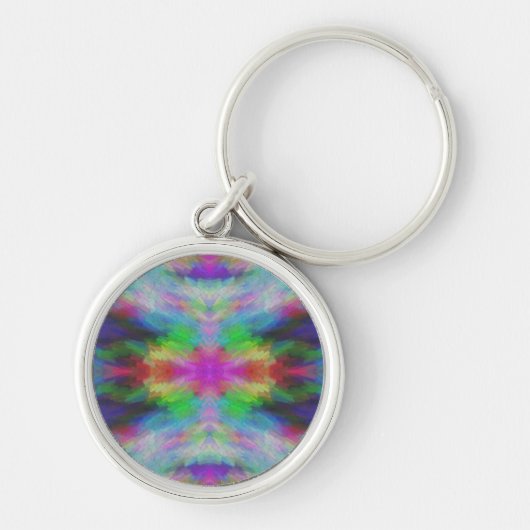 Colorful Tie Dye Style Art Sleutelhanger (Voorkant)