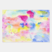 Colorful Tie Dye Waterverf Inpakpapier Vel (Voorkant)