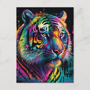 Colorful Tiger Briefkaart