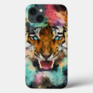 Colorful Tiger Head Case-Mate iPhone Case