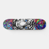 Colorful Tiger Head - Psychedelic Tiger Persoonlijk Skateboard (Horizontaal)