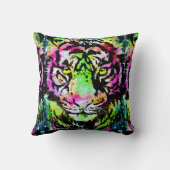 Colorful Tiger Head - Tiger Women Sierkussen (Achterkant)