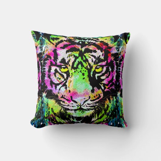 Colorful Tiger Head - Tiger Women Sierkussen (Voorkant)
