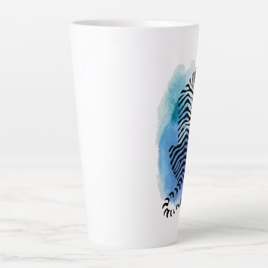 Colorful Tiger Latte Mok (Voorkant)