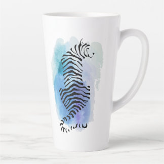 Colorful Tiger Latte Mok