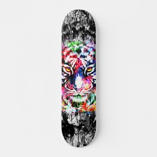 Colorful Tiger Skateboard Deck - Tiger (Voorkant)
