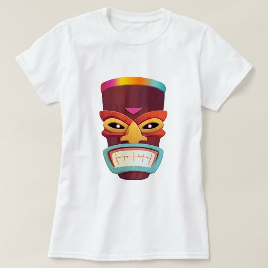 Colorful Tiki T-shirt (Design voorkant)