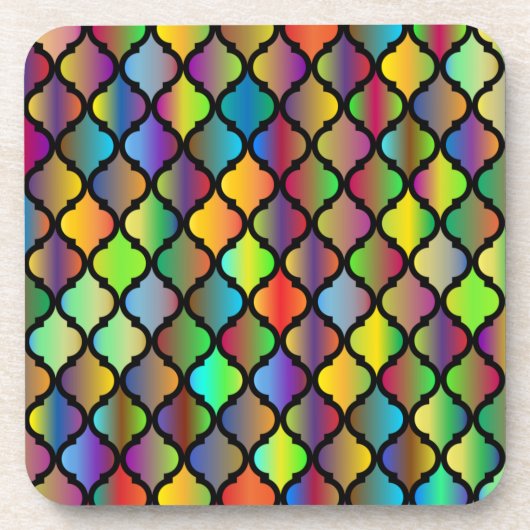 Colorful Tile-ontwerp Bier Onderzetter (Voorkant)