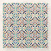 Colorful Tile-ontwerp Glazen Onderzetter (Voorkant)