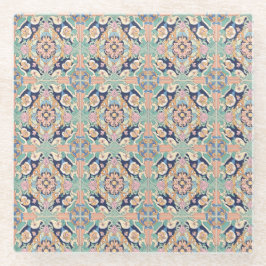 Colorful Tile-ontwerp Glazen Onderzetter