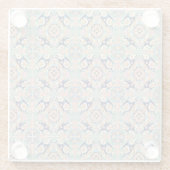 Colorful Tile-ontwerp Glazen Onderzetter (Achterkant)