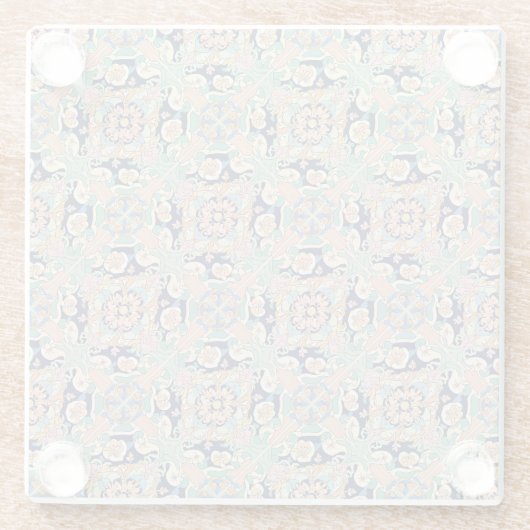 Colorful Tile-ontwerp Glazen Onderzetter (Achterkant)