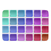 COLORFUL TILE SQUARES BADMAT (Voorkant)