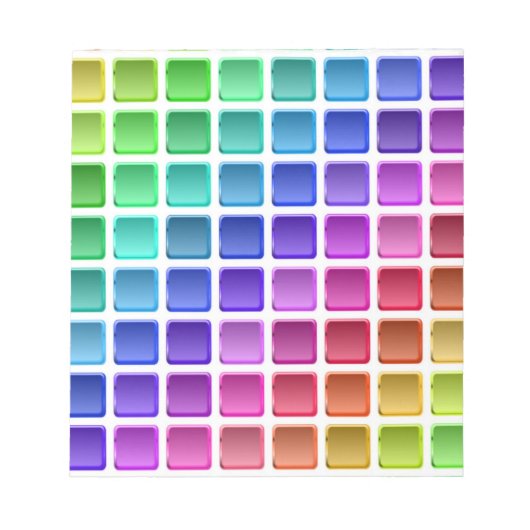 COLORFUL TILE SQUARES NOTITIEBLOK (Voorkant)