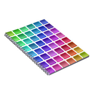COLORFUL TILE SQUARES NOTITIEBOEK