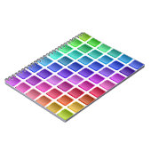 COLORFUL TILE SQUARES NOTITIEBOEK (Linkerzijde)