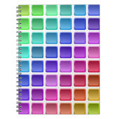COLORFUL TILE SQUARES NOTITIEBOEK (Voorkant)