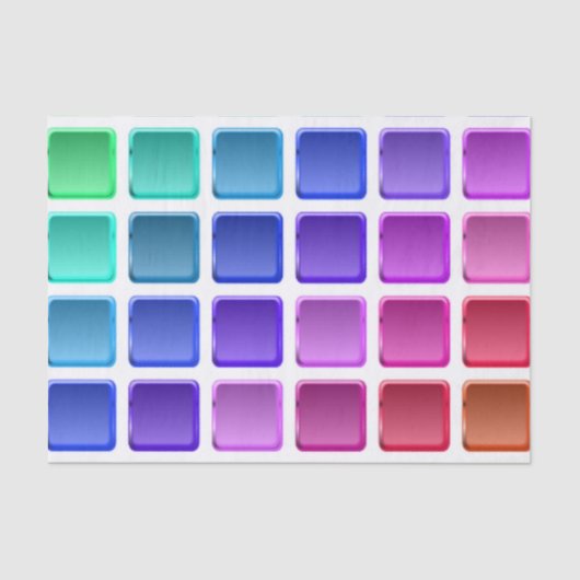 COLORFUL TILE SQUARES TISSUEPAPIER (Voorkant)