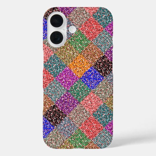 Colorful Tiled Checkerboard Duvet Hoesje (Achterkant)