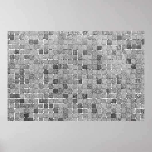 Colorful tiles in Lisbon in urban wallabstract an Poster (Voorkant)