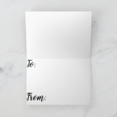 Colorful Tinsel Kerstmis Feestdagen Kaart (Binnen)