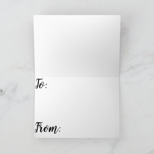 Colorful Tinsel Kerstmis Feestdagen Kaart (Binnen)