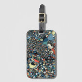 Colorful Tokyo Map Bagagelabel (Voorkant (verticaal))