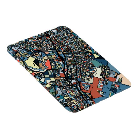 Colorful Tokyo Map Magneet (Rechterzijde)