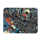 Colorful Tokyo Map Magneet (Horizontaal)