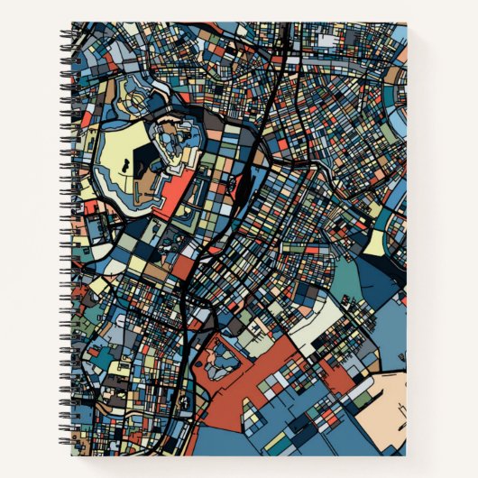 Colorful Tokyo Map Notitieboek (Voorkant)