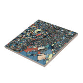 Colorful Tokyo Map Tegeltje (Zijkant)