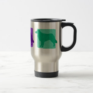 Colorful Toller Silhouettes Travel Mug Reisbeker