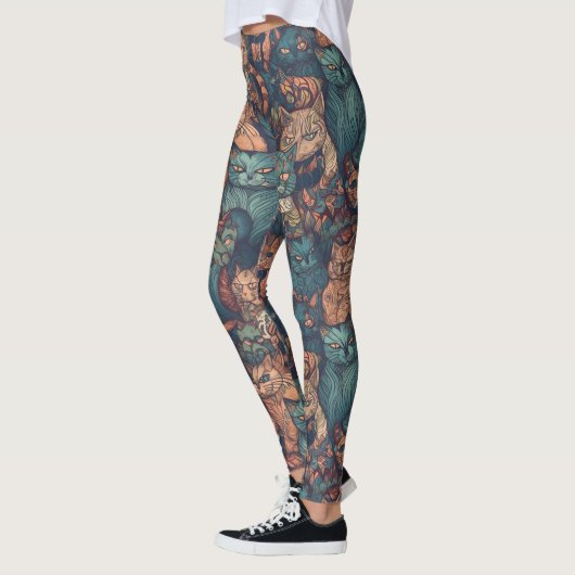 Colorful Tom Cats Leggings -  (Links)