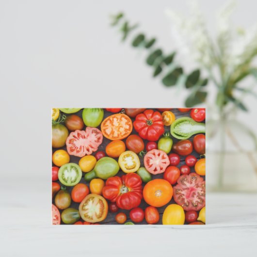 Colorful Tomatoes Briefkaart (Staand voorkant)