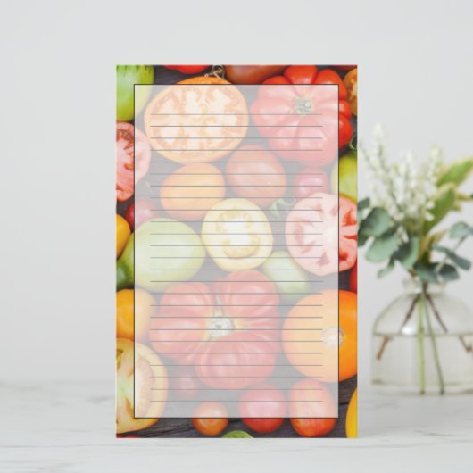 Colorful Tomatoes Briefpapier (Staand voorkant)