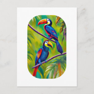 Colorful Toucan Bird Art Briefkaart