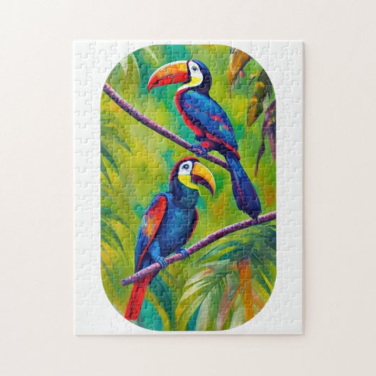 Colorful Toucan Bird Art Legpuzzel (Verticaal)