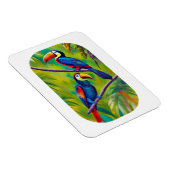Colorful Toucan Bird Art Magneet (Rechterzijde)