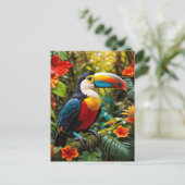 Colorful Toucan Bird Briefkaart (Staand voorkant)